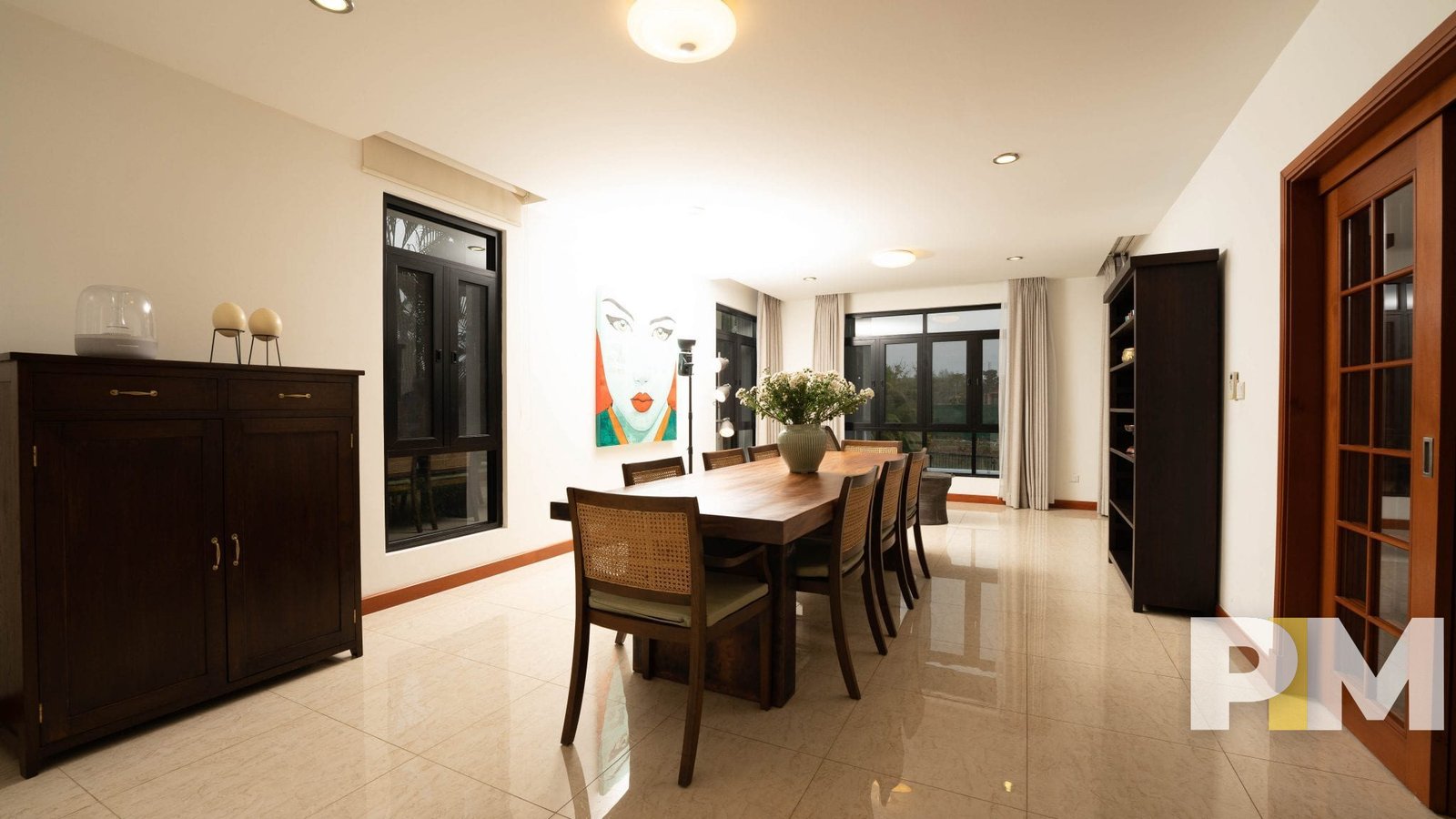 dining room with shelf - property in Yangon