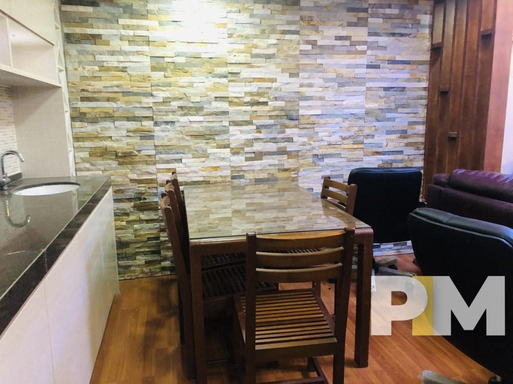 dining space with dining table and chairs - Myanmar Property