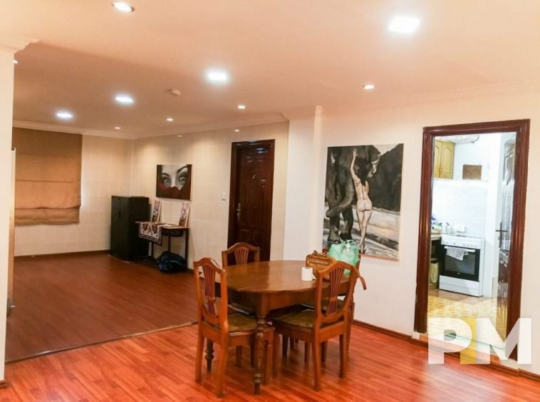 dining space with dining table and chairs - Yangon Real Estate