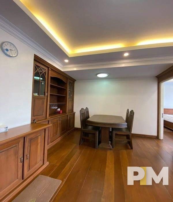 room with dining table and chairs - properties in Yangon