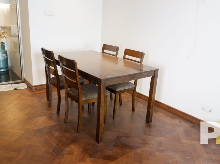 dining table and chairs - property in Yangon