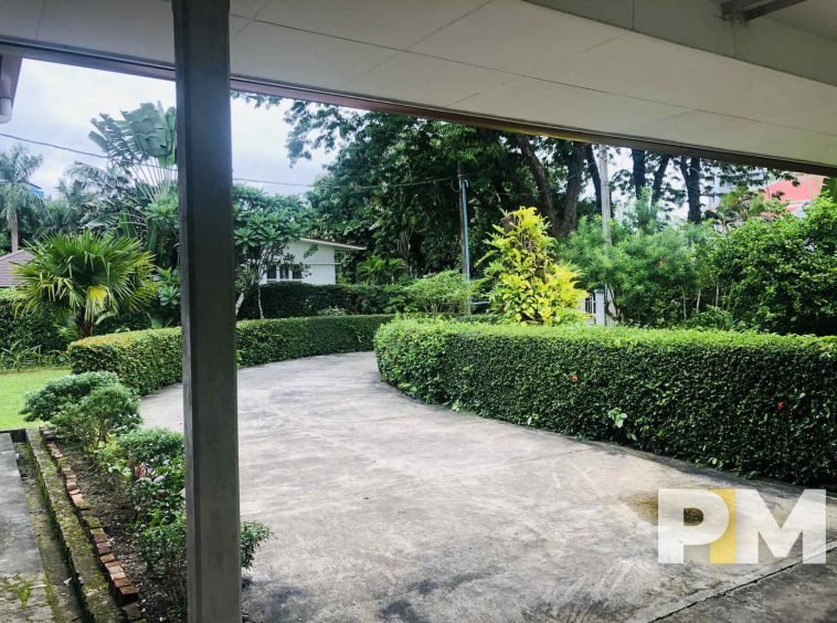 garden with driveway - properties in Yangon