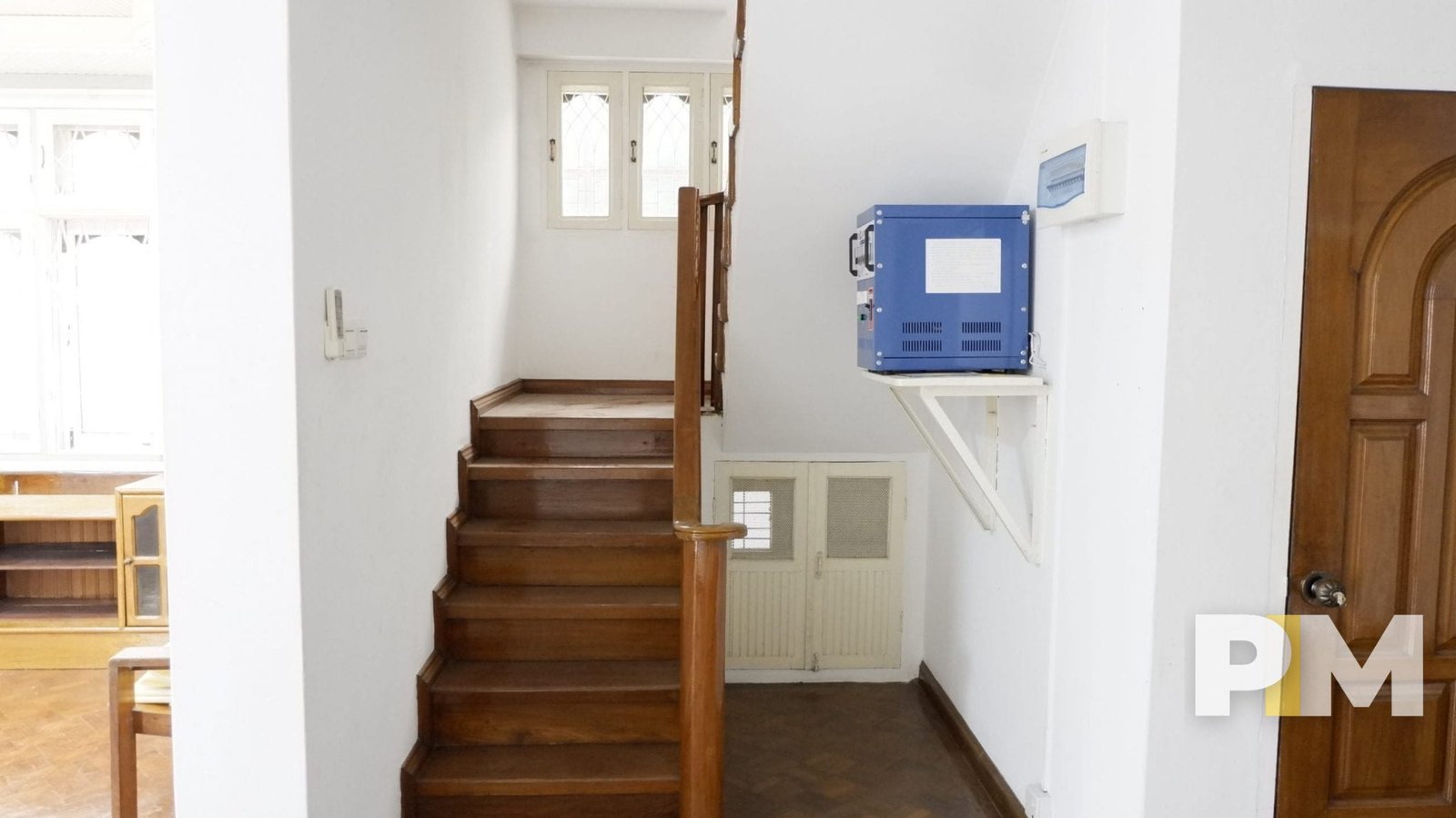 hardwood stairs - property in Myanmar