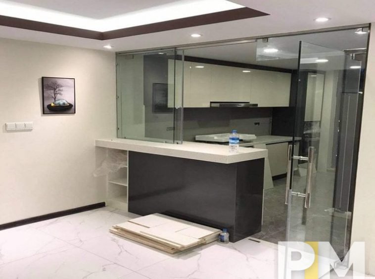 kitchen with cabinet - Yangon Real Estate