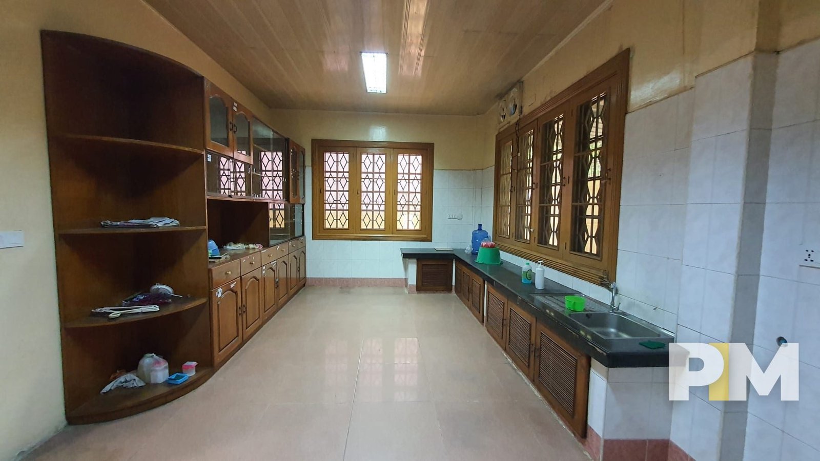 kitchen with cabinets - Myanmar Real Estate