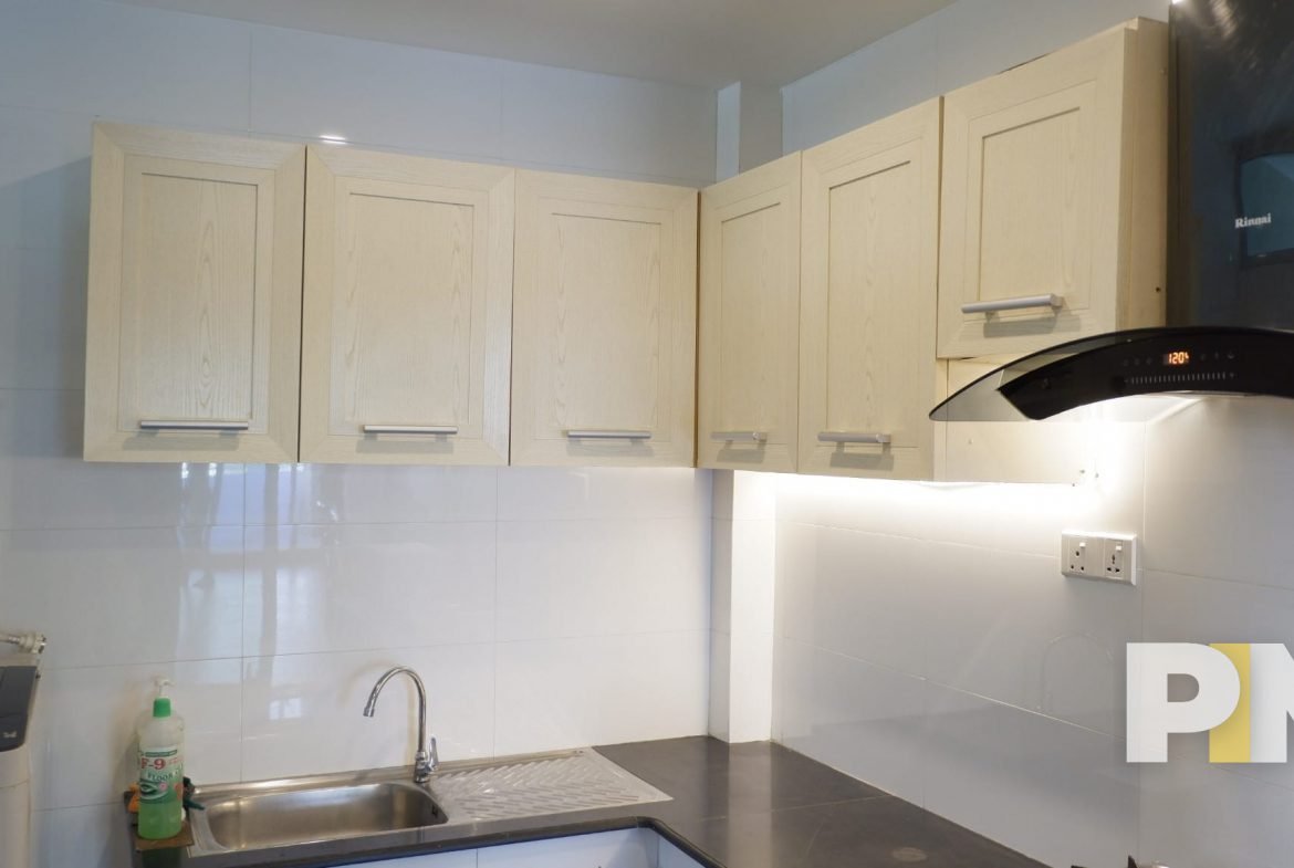 kitchen with cabinets - Real Estate in Myanmar