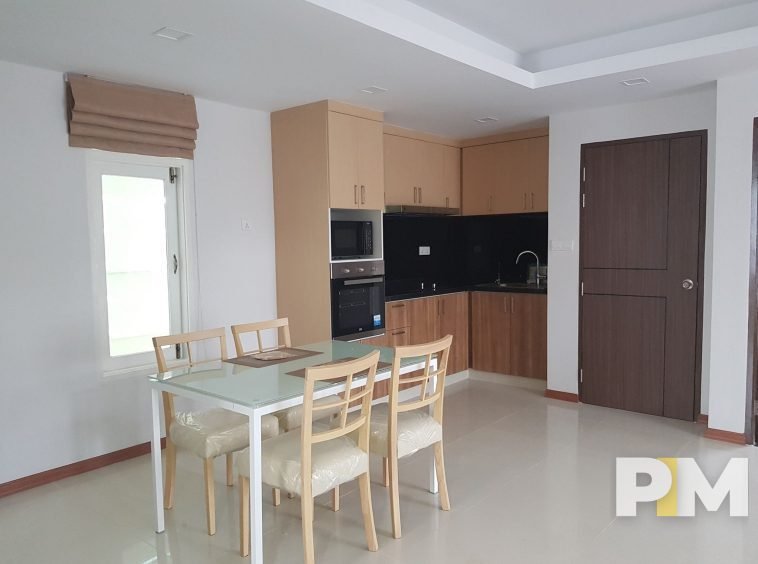 kitchen with dining table and chairs - Yangon Real Estate