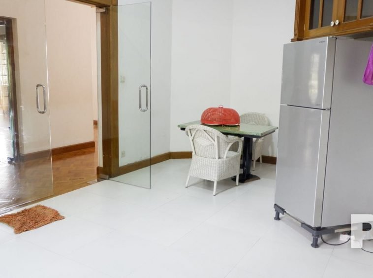 kitchen with fridge - Myanmar Real Estate