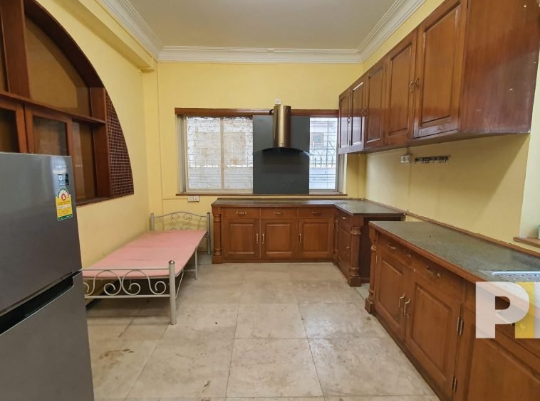 kitchen with fridge - Myanmar Real Estate