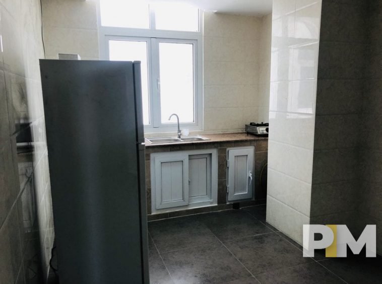 kitchen with fridge - Real Estate in Yangon
