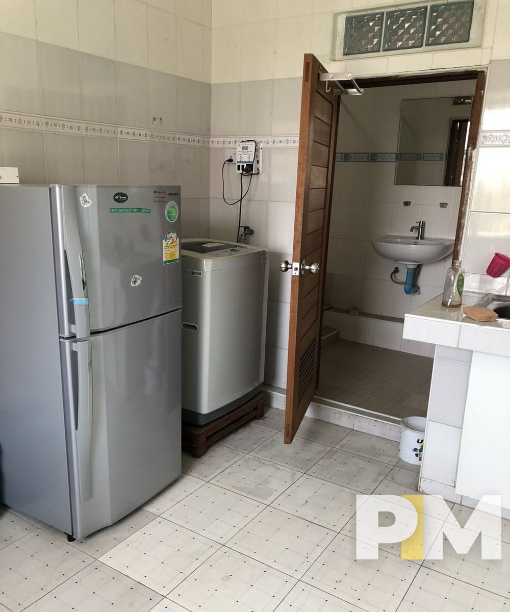 kitchen with fridge - Yangon Real Estate