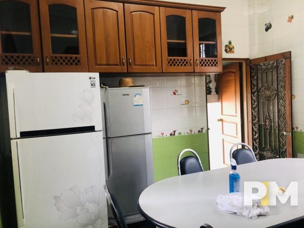 kitchen with fridge - Yangon Real Estate