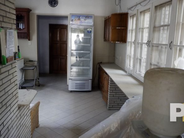 kitchen with fridge - property in Yangon