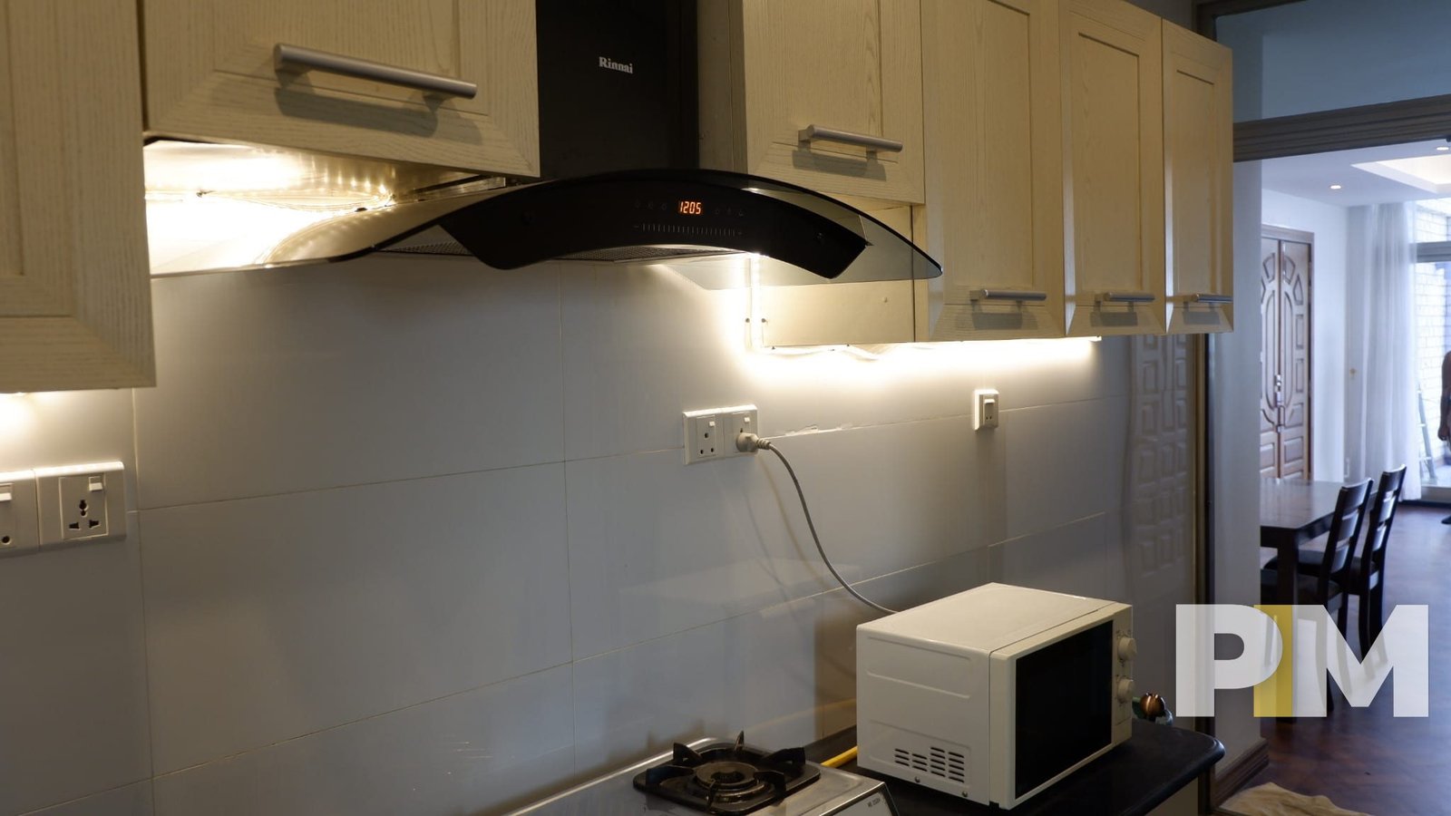 kitchen with microwave - properties in Yangon