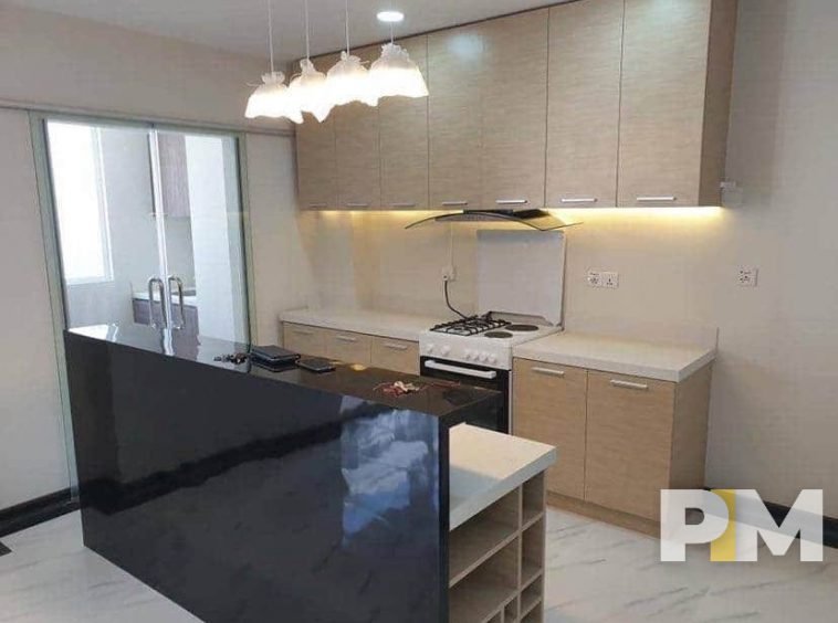 kitchen with stove - Yangon Real Estate