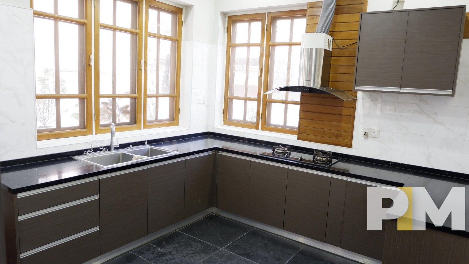 kitchen with stove - Yangon Real Estate