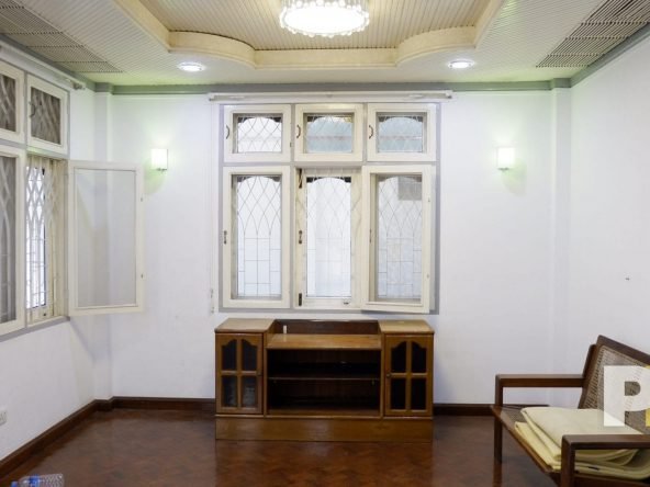 living room with TV table - House for rent in Yankin
