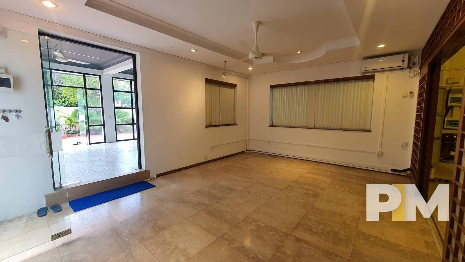 living room with air conditioning - Yangon Real Estate