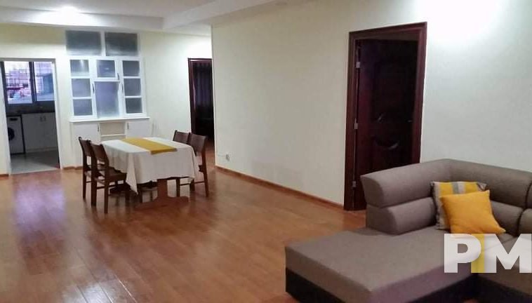 living room with dining tables - Real Estate in Yangon