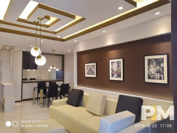 living room with sofa - Real Estate in Yangon