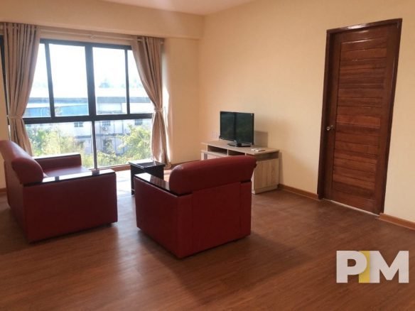 living room with sofa - properties in Yangon