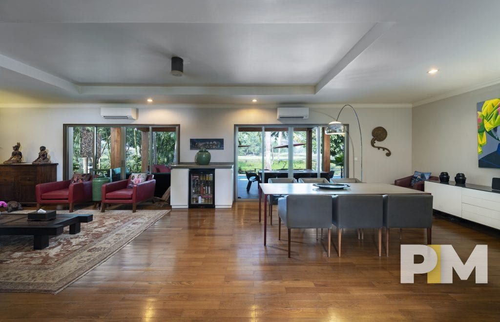 living room with sofa - property in Myanmar