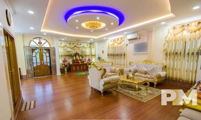 living room with sofa set - Real Estate in Myanmar