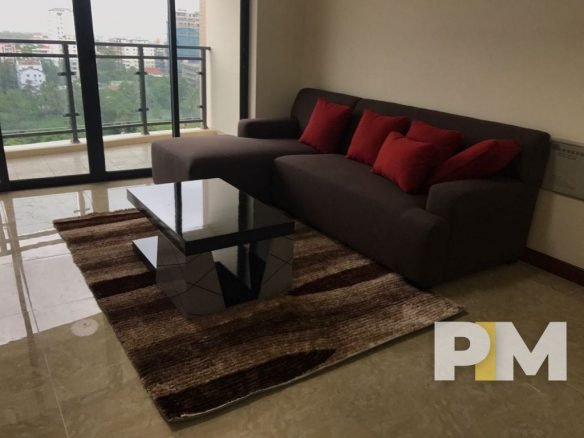 living room with sofa set - real estate in myanmar