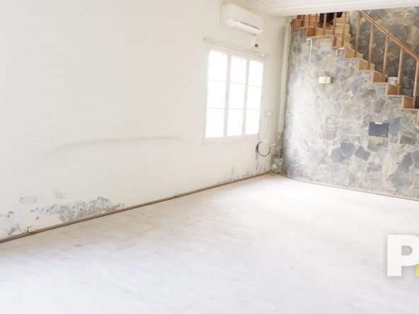 living room with staircase - Myanmar Real Estate