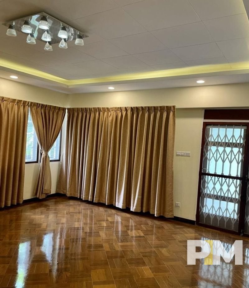 room with curtains - property in myanmar