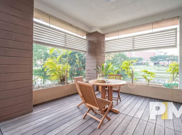 terrace with seat - property in Yangon