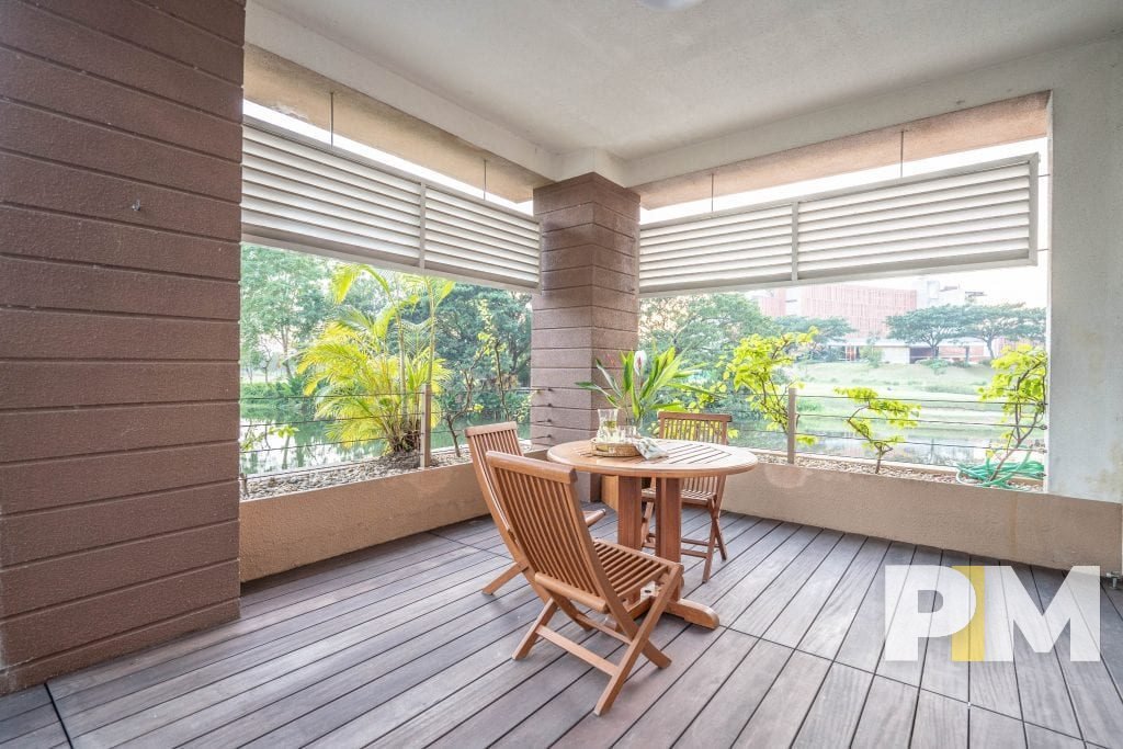 terrace with seat - property in Yangon