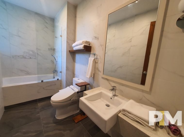 bathroom with bathtub - Yangon Real Estate