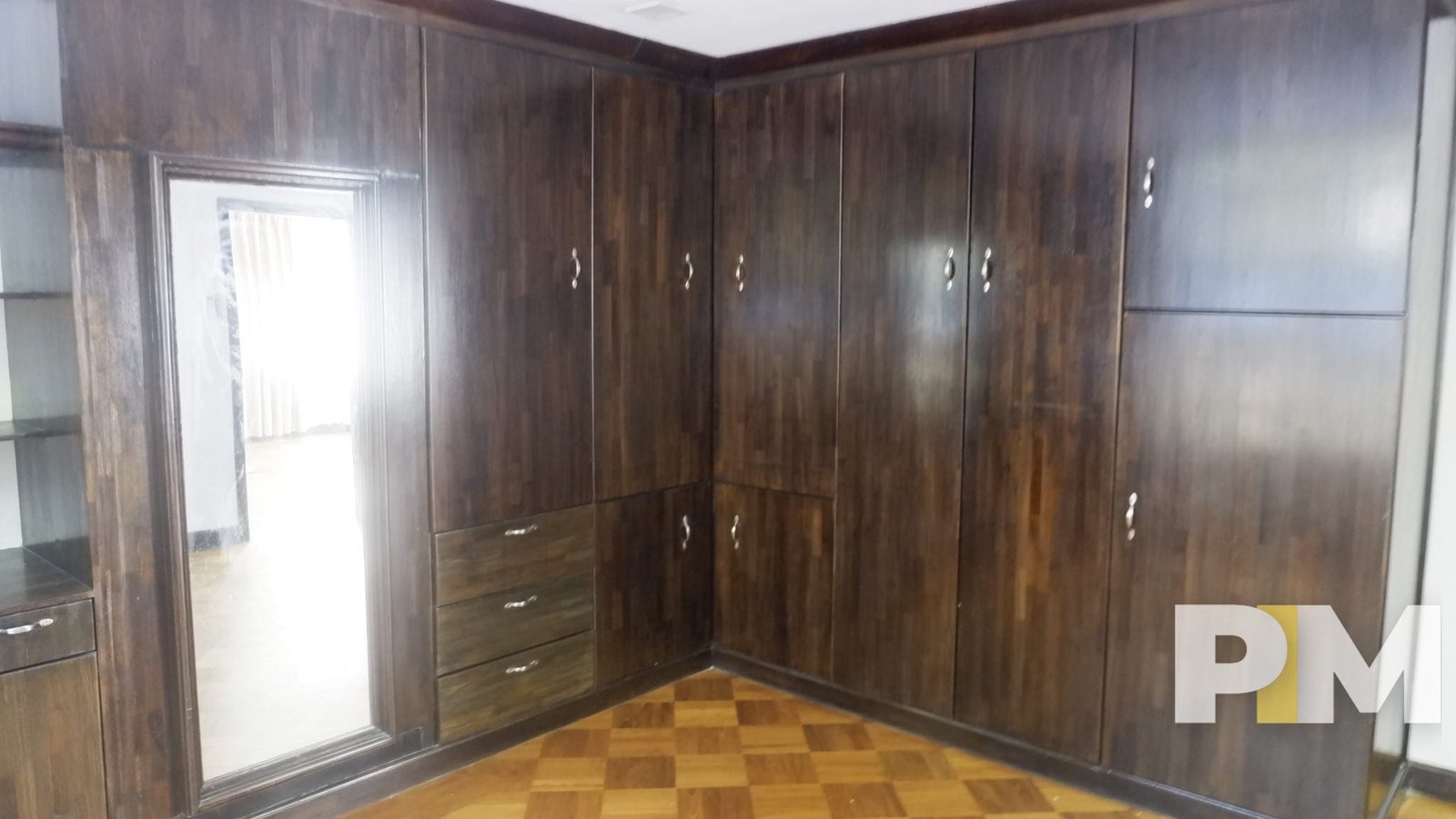 bedroom with wardrobe - Yangon Real Estate