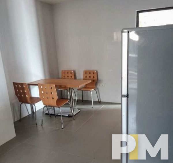 dining room with fridge - Home Rental Yangon