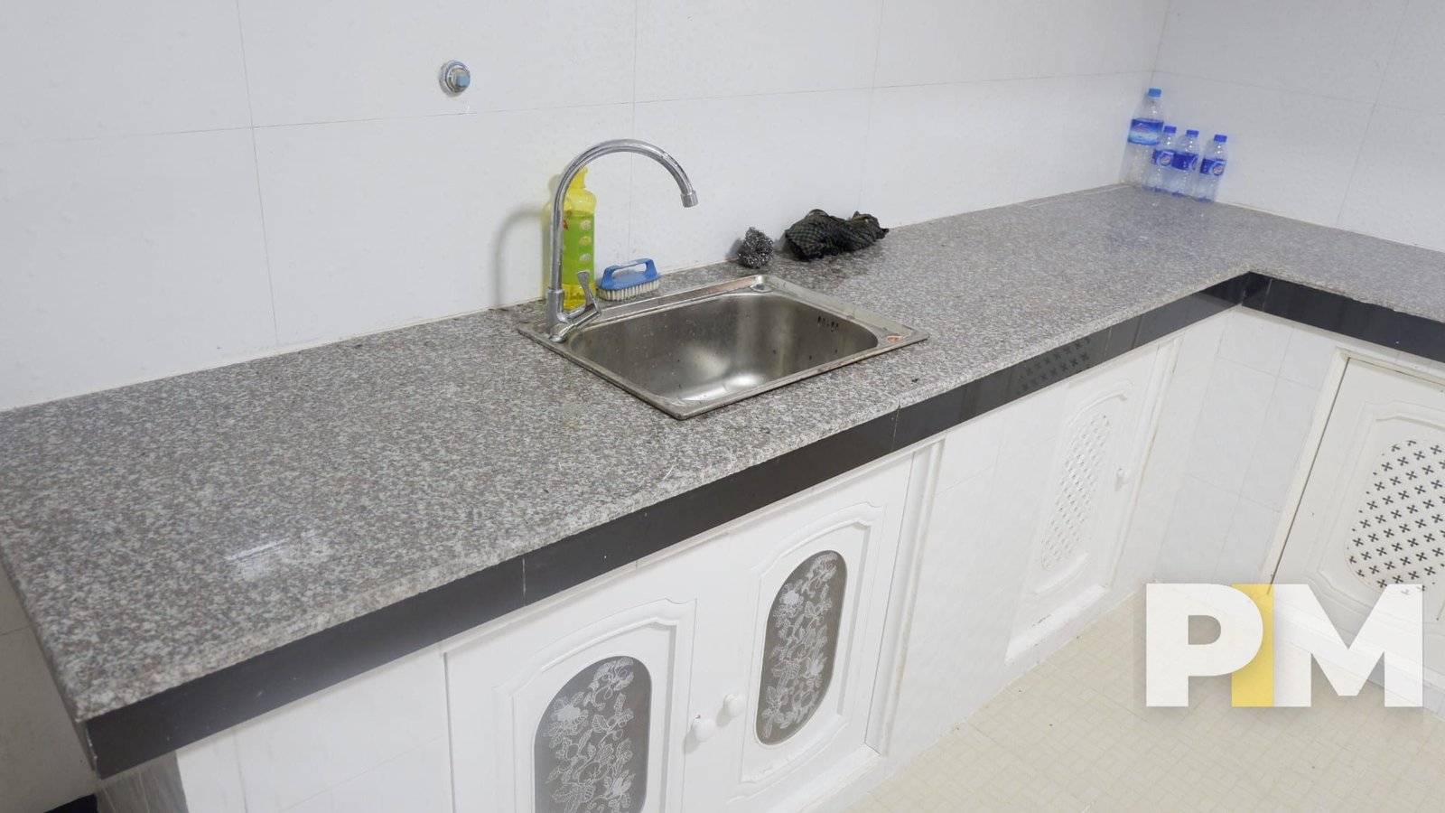kitchen with cabinets - Home Rental Yangon