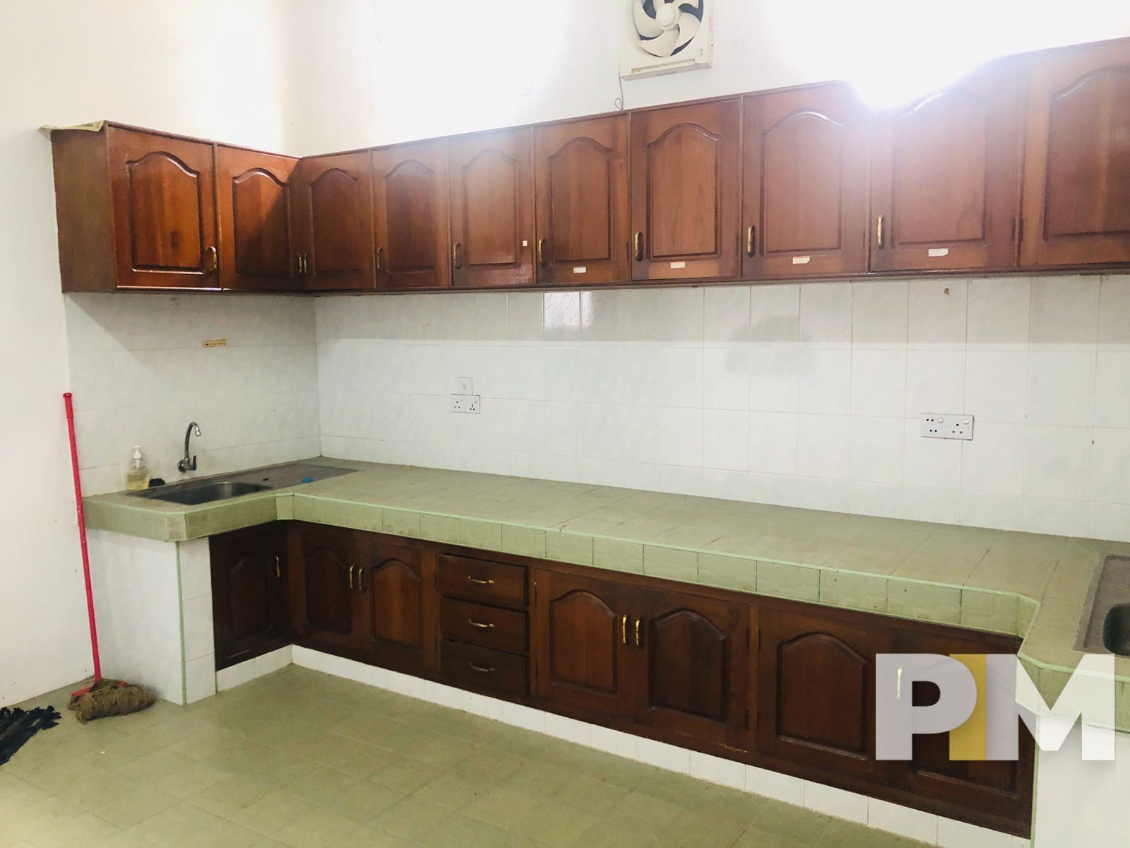 kitchen with cabinets - Real Estate in Yangon