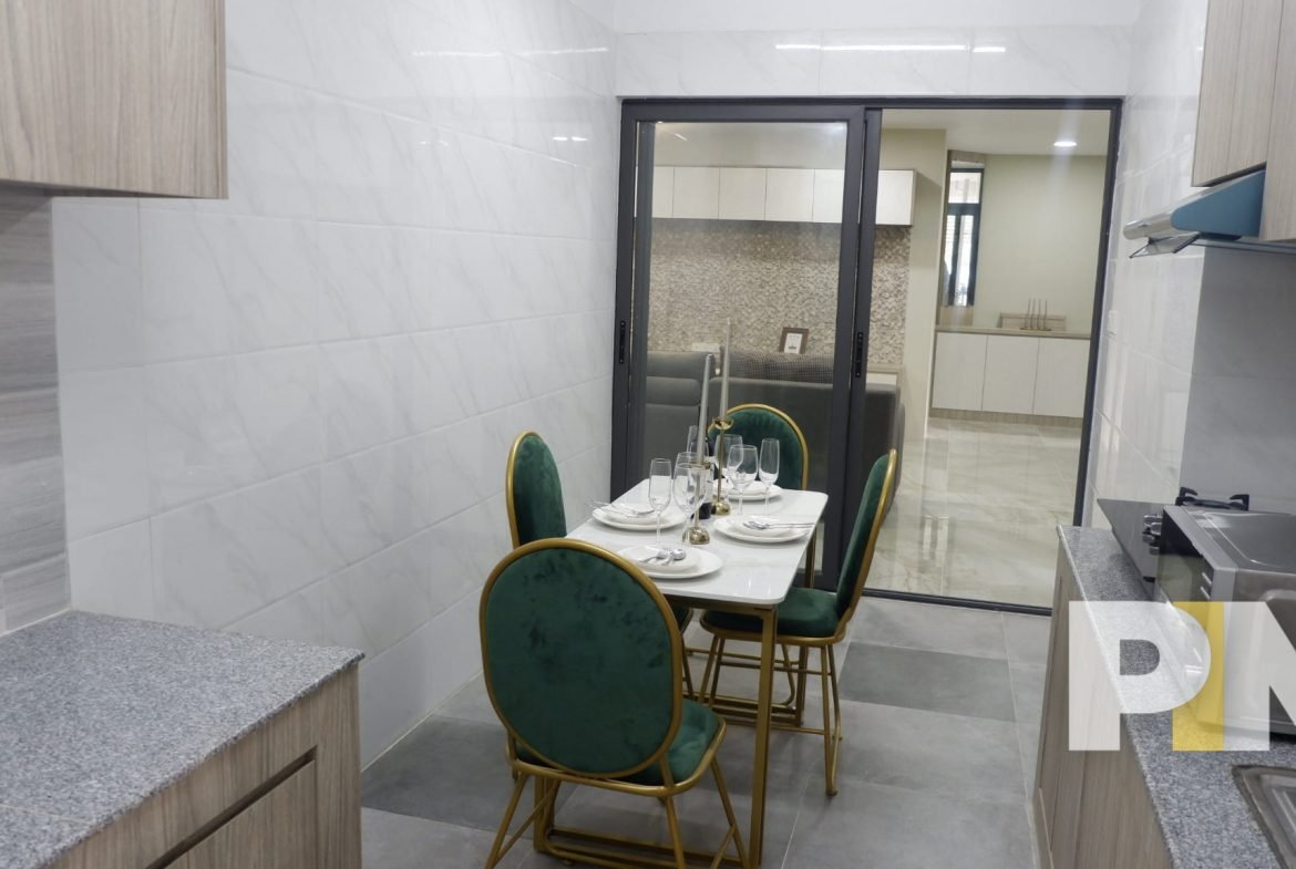 kitchen with dining room - properties in Yangon