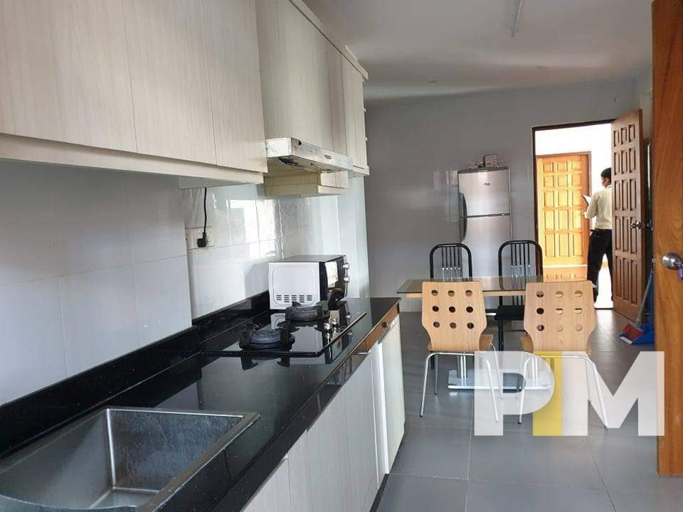 kitchen with dining space - properties in Yangon