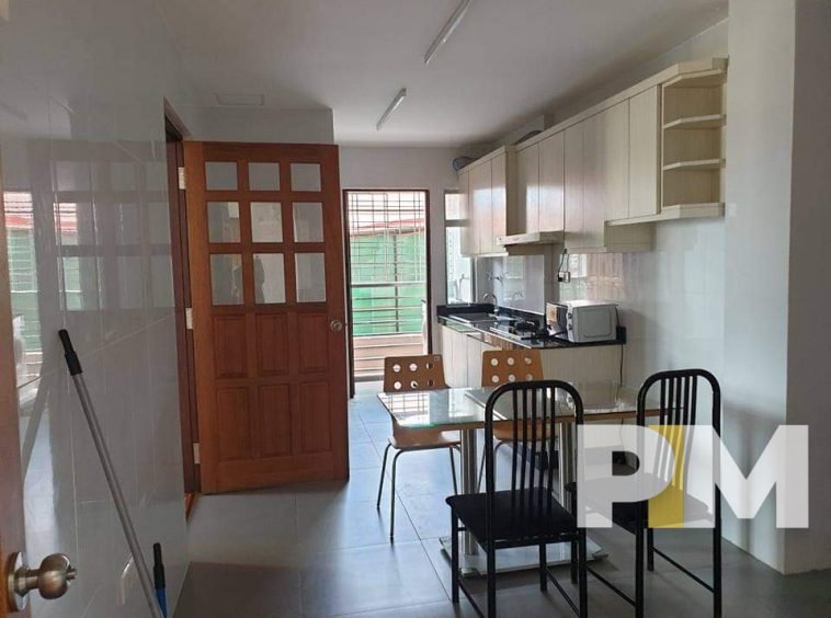 kitchen with dining table and chairs - Myanmar Property