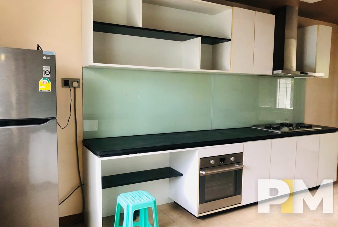kitchen with fridge - Myanmar Property
