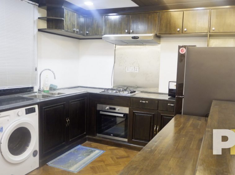 kitchen with stove - Yangon Property