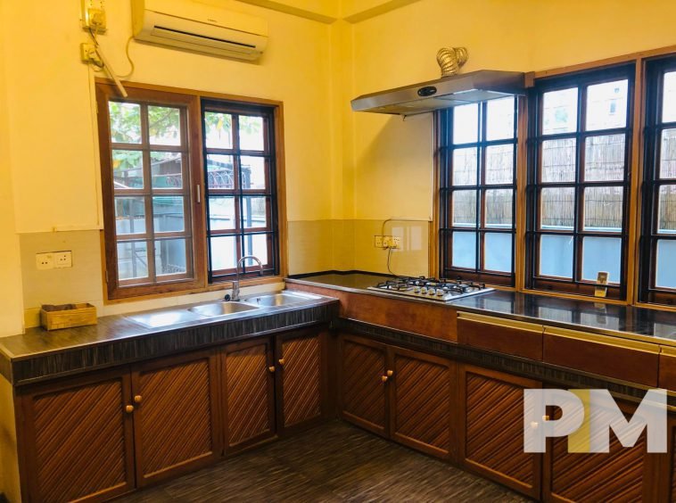 kitchen with stove - Yangon Real Estate