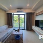 living room with TV - Rent in Myanmar