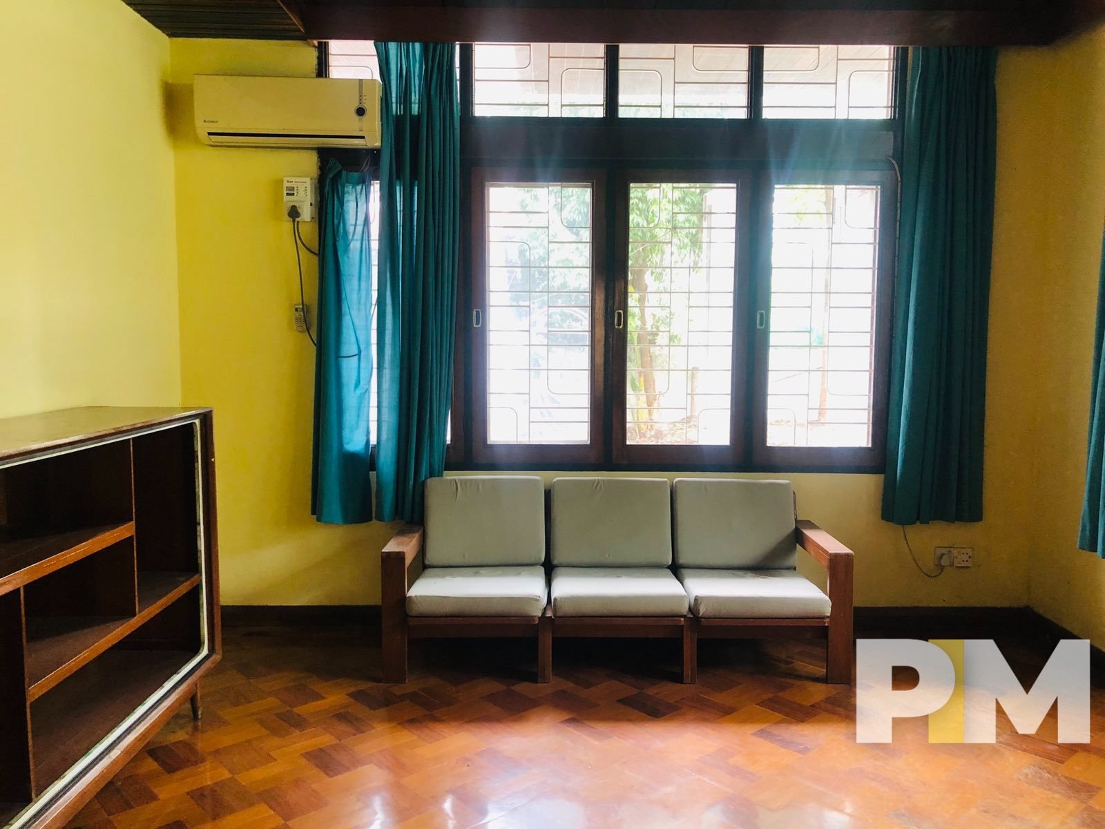 living room with curtains - Myanmar Property