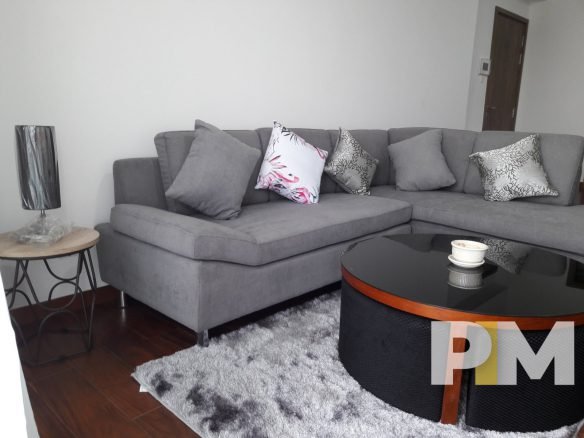 living room with sofa - Condo for rent in Yankin