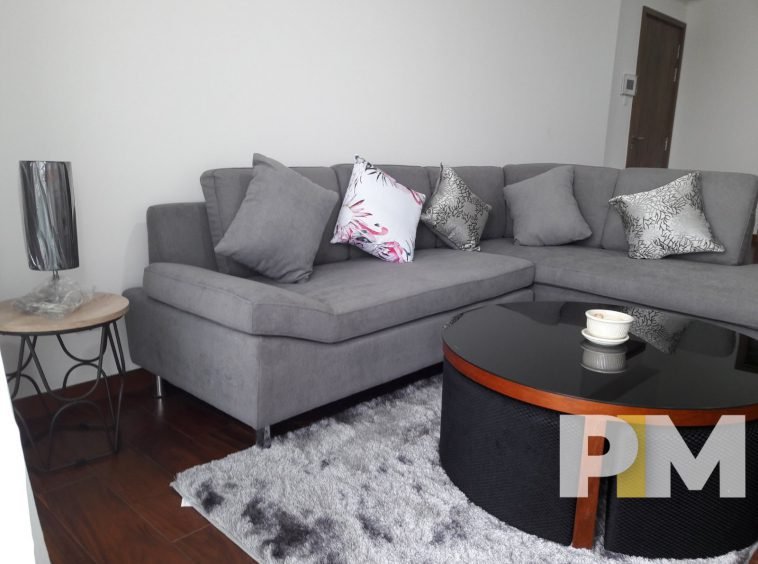 living room with sofa - Condo for rent in Yankin