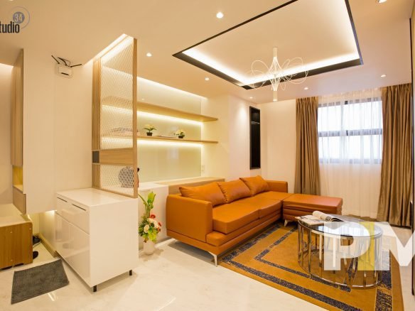 living room with sofa - Rent in Yangon