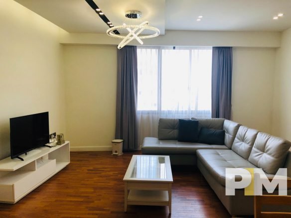 living room with sofa - properties in Yangon