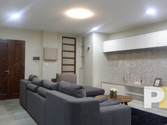 living room with sofa set - Home Rental Myanmar